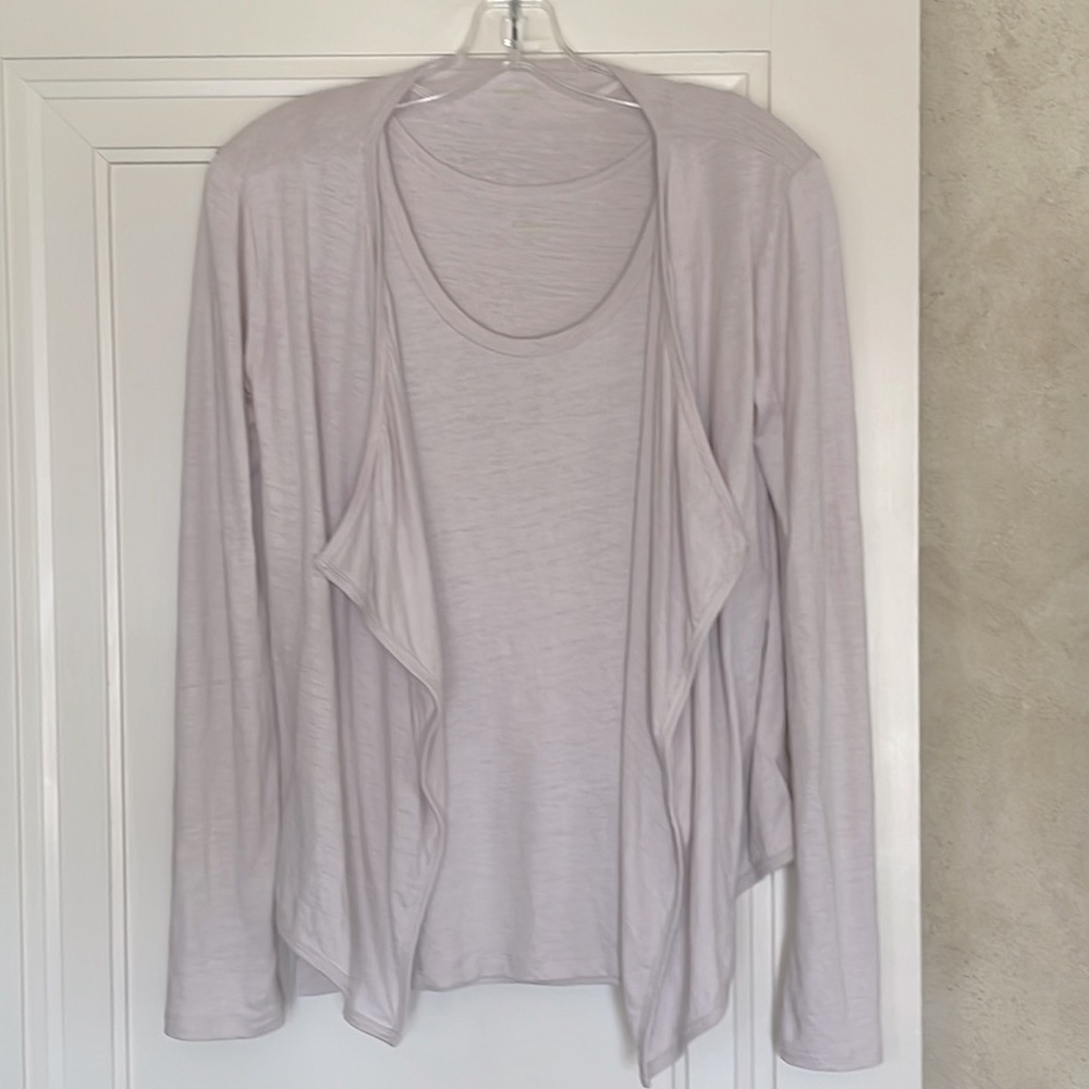 Garnet Hill Cardigan Light Blush/Tan Color Size XS